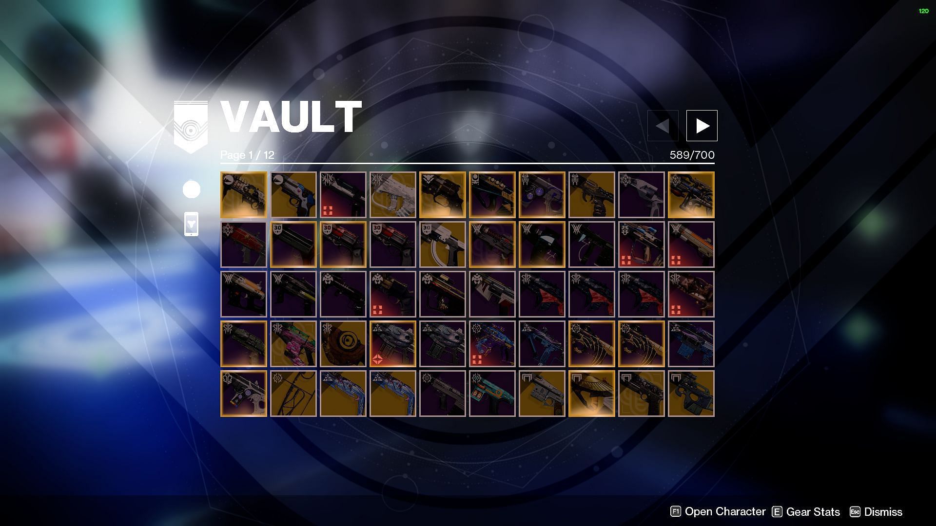 Vault gear pieces in Destiny 2 (Image via Bungie)